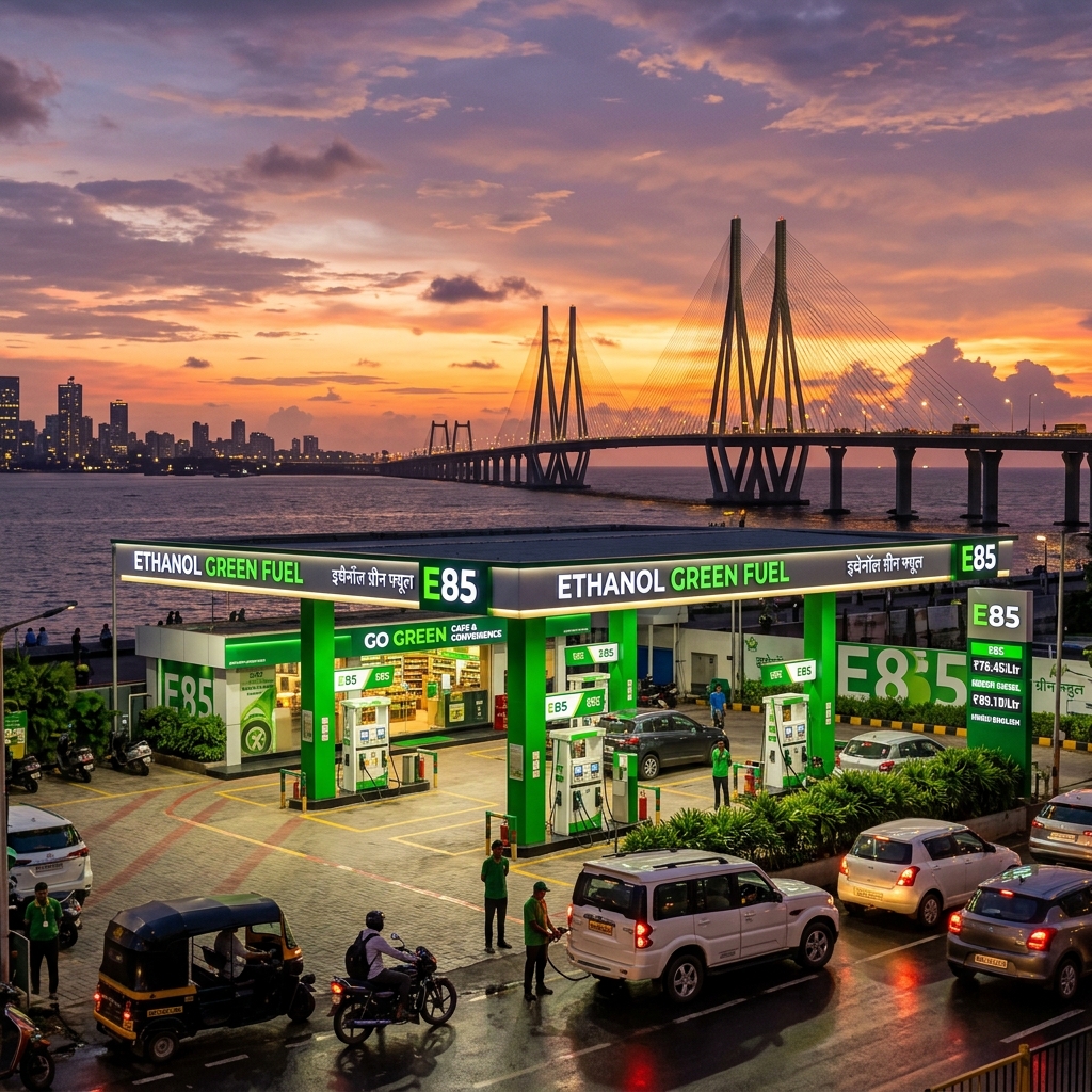 E85 Fuel Stations in Mumbai & Pune: Locations Map